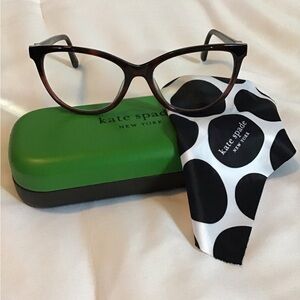 Kate Spade Purple Ombre Glasses with Green Case